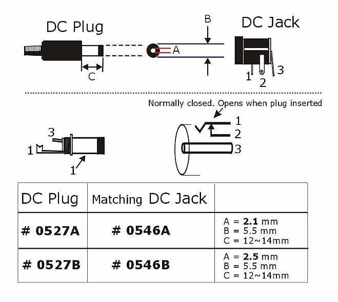 Hows The Pin Configuration Of The Dc Jack